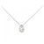 Autre Marque Collana in platino e diamanti Argento
