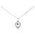 Autre Marque Collana in oro bianco Au750 e diamanti Argento