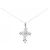 Autre Marque Collana Croce K10WG Argento