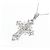 Autre Marque Collana Croce K10WG Argento - vista 3