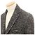 Autre Marque Abrigo Chesterfield de lana y algodón Mr.Rick Tailor Castaño - vista 2