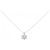 Autre Marque Collana a fiore con diamanti in oro bianco PT900 Au750 Argento