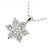 Autre Marque Collana a fiore con diamanti in oro bianco PT900 Au750 Argento - vista 3