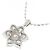 Autre Marque Collana a fiore con diamanti in oro bianco PT900 Au750 Argento - vista 4