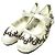 Autre Marque Mrs ROSE Bestickte Tüll-Kung-Fu-Schuhe Weiß