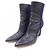 Hermès 172054Z Botas Botas de cuero Azul Azul marino - vista 3