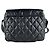 Borsa a Spalla Chanel Coco Cocoon Nylon Nero - vista 3