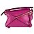 Borsa Puzzle Loewe in pelle rosa - vista 3