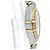 Reloj Omega Constellation Quartz de acero inoxidable y oro amarillo con bisel e índices de diamante y nácar 22 - vista 4
