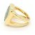 Ring Hermès Anillo de banda de metal y corozo verde Hermes - vista 3