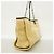Bolso Tote Chanel Deauville de lona con cadena Beige - vista 2
