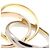 Anello Cartier Trinity in oro rosa bianco e giallo 18K - vista 4