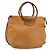Borsa BOTTEGA VENETA PVC Canvas Beige Oro Autentica BAZ703 D'oro