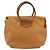 Borsa BOTTEGA VENETA PVC Canvas Beige Oro Autentica BAZ703 D'oro - vista 3