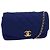 CHANEL Diana Matelasse Chain Shoulder Bag Canvas Blue Gold CC Auth 70391SAM D'oro