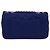 CHANEL Diana Matelasse Chain Shoulder Bag Canvas Blue Gold CC Auth 70391SAM D'oro - vista 2