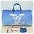 LOUIS VUITTON Monogram Clouds Keepall Bandouliere 50 Bag M45428 LV Auth 80910SAV Bianco Blu - vista 12