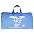 LOUIS VUITTON Monogram Clouds Keepall Bandouliere 50 Bag M45428 LV Auth 80910SAV Bianco Blu - vista 13