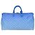 LOUIS VUITTON Monogram Clouds Keepall Bandouliere 50 Bag M45428 LV Auth 80910SAV Bianco Blu - vista 2