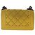 CHANEL Matelasse 20 Chain Boy Chanel Shoulder Bag Velor Yellow CC Auth 94468V Giallo - vista 2