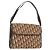 Borsa a Spalla Christian Dior Trotter Canvas Beige Oro Auth 173448 D'oro