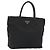 PRADA Handtasche Nylon Schwarz Silber Auth bs34105