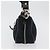 Chloé Borsa a tracolla Chloe in tela nero argento Auth bs33468 - vista 4