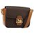 16 Céline CELINE Borsa Macadam Canvas Horse Carriage in PVC e pelle Marrone Oro Autentica 184567 D'oro