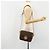16 Céline CELINE Borsa Macadam Canvas Horse Carriage in PVC e pelle Marrone Oro Autentica 184567 D'oro - vista 22