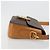 16 Céline CELINE Borsa Macadam Canvas Horse Carriage in PVC e pelle Marrone Oro Autentica 184567 D'oro - vista 3