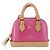 LOUIS VUITTON Monogram Vernis Micro Alma Bag Charm Pink M01706 LV Auth 185054SAM Rosa - vista 13