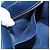 Céline Borsa CELINE Luggage Micro Shopper in pelle blu navy e oro Auth 184734V D'oro - Ansicht 23