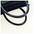 Céline Borsa CELINE Luggage Micro Shopper in pelle blu navy e oro Auth 184734V D'oro - Ansicht 7