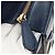 Céline Borsa CELINE Luggage Micro Shopper in pelle blu navy e oro Auth 184734V D'oro - Ansicht 9
