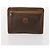Céline Clutch CELINE Macadam Canvas PVC Pelle 2 Set Marrone Auth ti3985 - vista 10