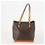 Céline Clutch CELINE Macadam Canvas PVC Pelle 2 Set Marrone Auth ti3985 - vista 2