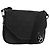 Borsa a tracolla Salvatore Ferragamo Gancini Canvas Nero Argento Auth bs35520