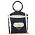Bulgari Borsa a mano BVLGARI in tela blu navy Auth BA13313A - vista 2
