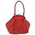 Borsa Miu Miu in pelle rosso argento Auth 185391V