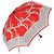 Christian Dior Folding Umbrella Polyester Made by Kanebo Red Gold Auth 184396M Golden