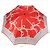 Christian Dior Folding Umbrella Polyester Made by Kanebo Red Gold Auth 184396M Golden - view 2