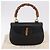Borsa a mano GUCCI Bamboo in pelle nera e oro 000 01 0633 Auth 184960V Nero D'oro - vista 23