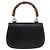 Borsa a mano GUCCI Bamboo in pelle nera e oro 000 01 0633 Auth 184960V Nero D'oro - vista 3