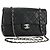 CHANEL Matelasse 25 Chain Shoulder Bag Lamb Skin Black Silver CC Auth 184284V Nero Argento