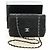 CHANEL Matelasse 25 Chain Shoulder Bag Lamb Skin Black Silver CC Auth 184284V Nero Argento - vista 12