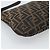 FENDI Zucca Canvas Mamma Baguette Shoulder Bag Black Brown Auth 185075V Marrone Nero - vista 16