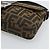 FENDI Zucca Canvas Mamma Baguette Shoulder Bag Black Brown Auth 185659SAM Marrone Nero - vista 14