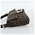 FENDI Zucca Canvas Mamma Baguette Shoulder Bag Black Brown Auth 185659SAM Marrone Nero - vista 3