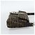 FENDI Zucca Canvas Mamma Baguette Shoulder Bag Black Brown Auth 185659SAM Marrone Nero - vista 4