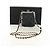 CHANEL Pochette à bandoulière Chain Evening Bag en peau d'agneau Noir Or CC Auth 184385SV Doré - vue 24